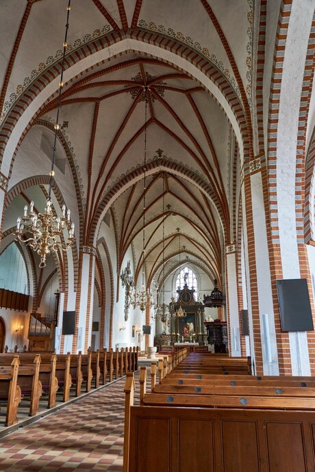 Interieur kerk in Odense