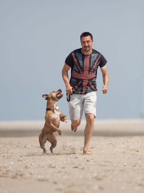 Lekker op het strand