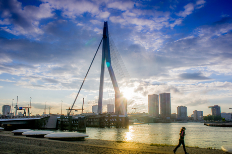 Zonsondergang Erasmusbrug