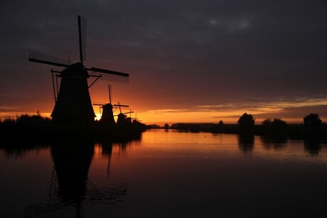 Zonsopgang Kinderdijk