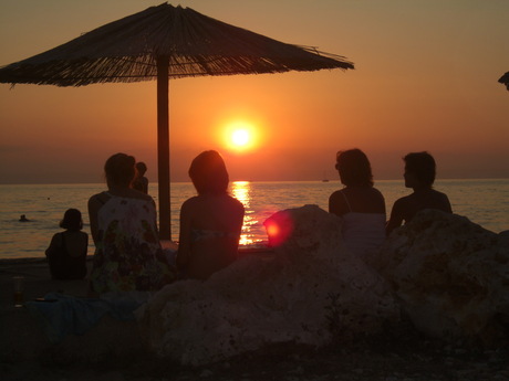 zonsondergang in Kroatie 2012