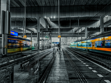 Lijnenspel op station Breda 