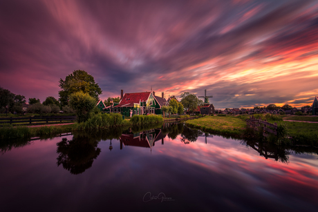 Dreaming sunset by Zaanse Schans 