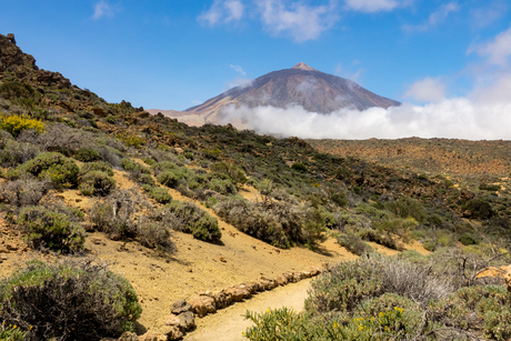 El Teide net nog zichtbaar