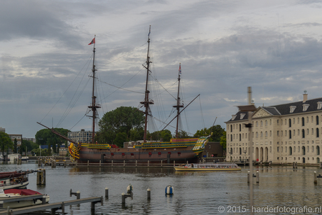 VOC schip in Amsterdam