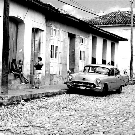 Straatbeeld in Cuba