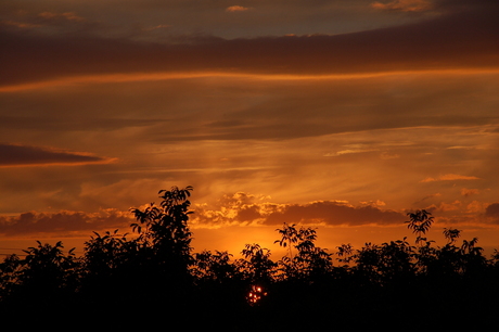 Ondergaande zon