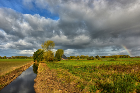 Platteland van noord Groningen.