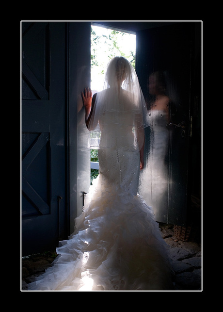 bride in the door