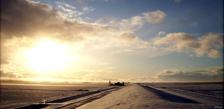 Zonsondergang op Noordpolderzijl