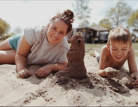 Lekker samen in het zand