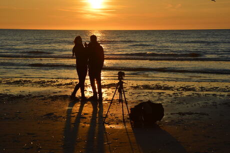 Zonsondergang in Noordwijk aan zee