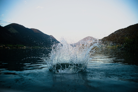 Bommetje in de Weißensee (Oostenrijk)