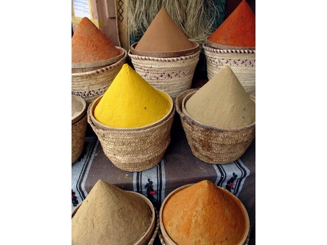 Kruiden op de markt in Marokko