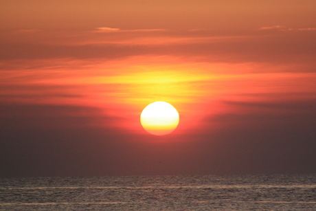 Zonsondergang strand Buren, Ameland