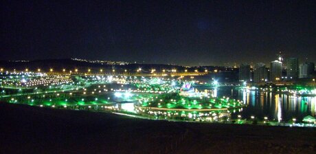 Ankara at night balcony view
