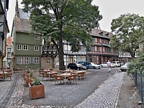 Oude vakwerkhuizen in Quedlinburg, foto 5.