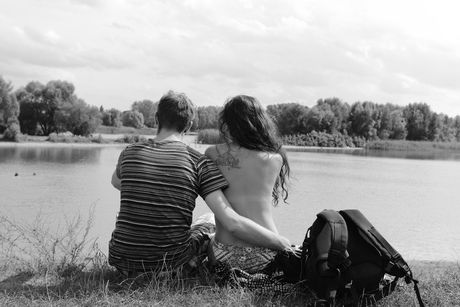 Together on the lake.