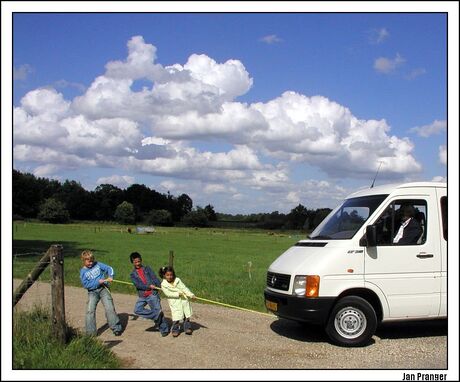 Help de koffiebus op weg