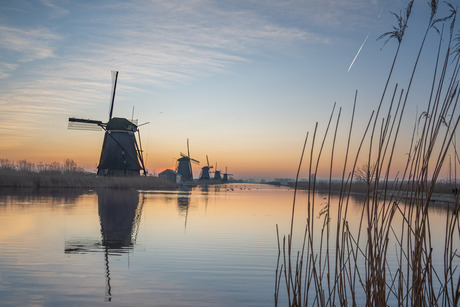 Sunrise in Kinderdijk