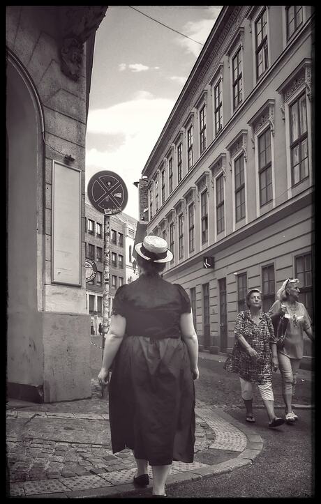 Orthodox Joodse dame Boedapest
