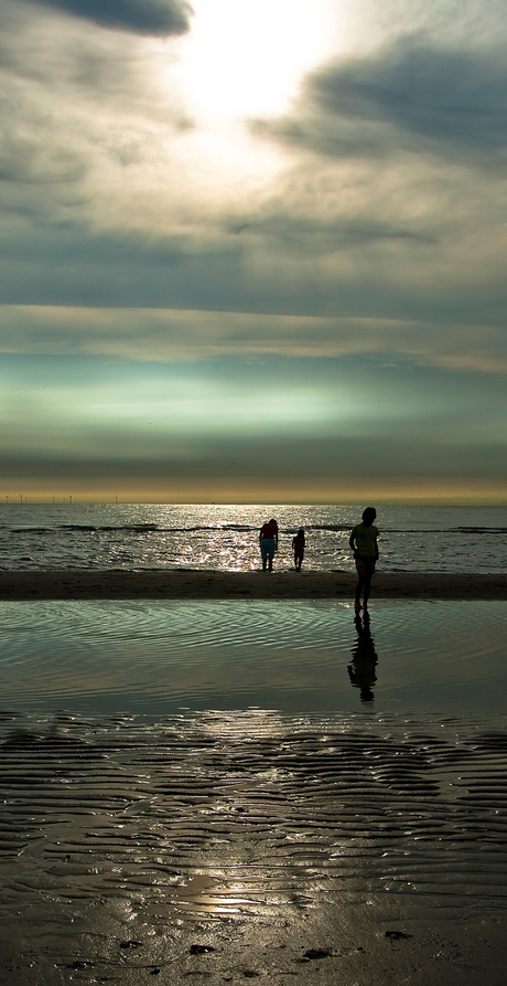 avondzon aan het strand