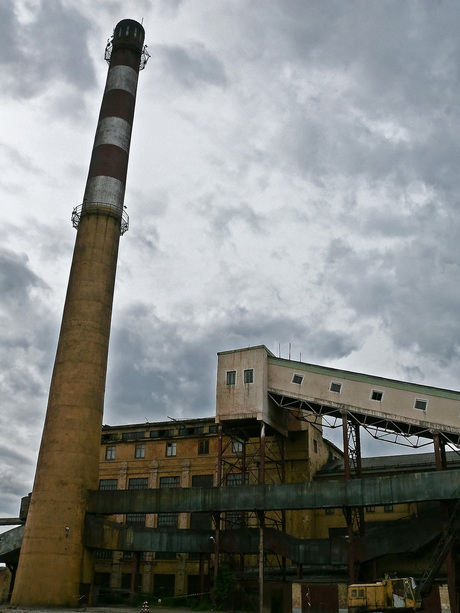 Verlaten energiecentrale in Siberië