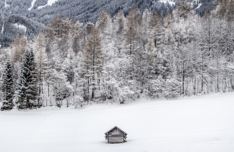 Winterlandschap in Oostenrijk
