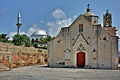 Kerk & Moskee HDR Cyprus