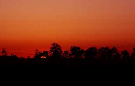 Late zonsondergang