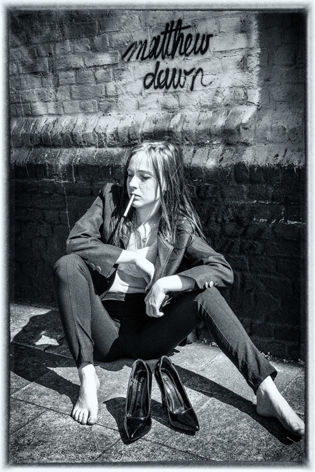 Jill aan de Graffitimuur