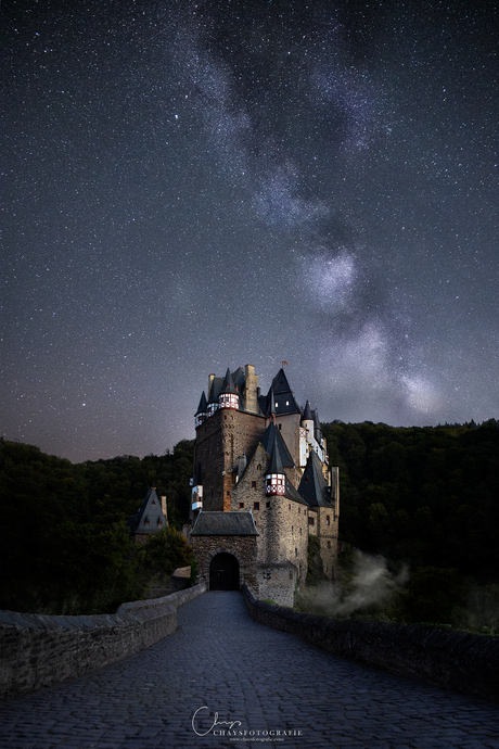 Castle underneath the stars