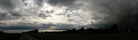 Cumulonimbus calvus praecipitatio velum (Cl3)