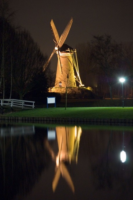 Windmill by night