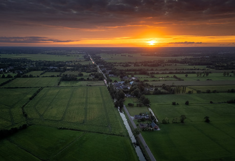 Fraaie zonsondergang