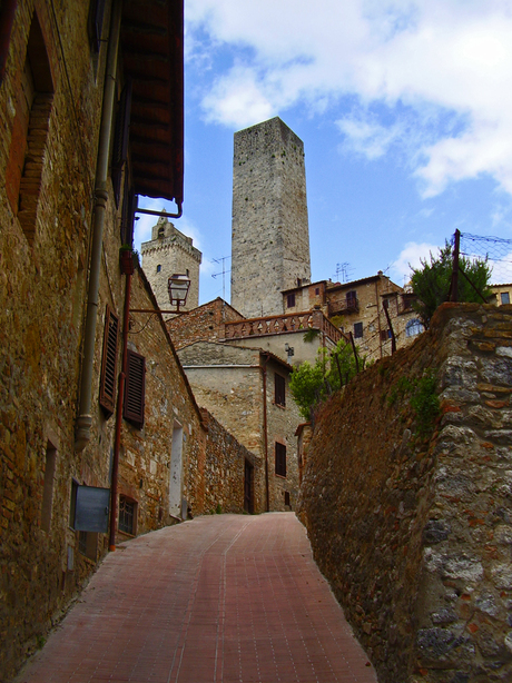 Straatje in San Gimignano