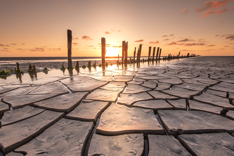 Zonsondergang ‘t Wad
