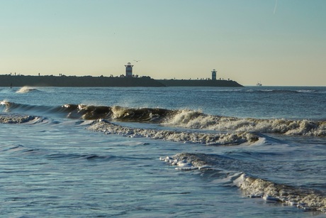 De havenhoofden van Scheveningen