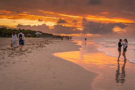 Sunset at the beach