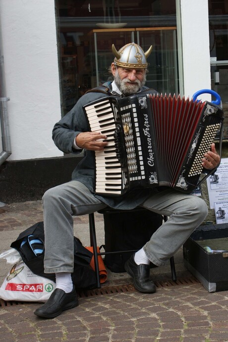 Straatmuzikant Denemarken