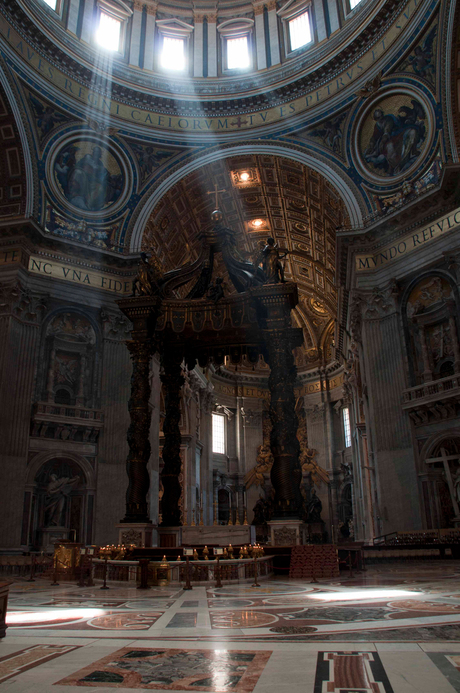 binnen kant van het Vaticaan in Rome