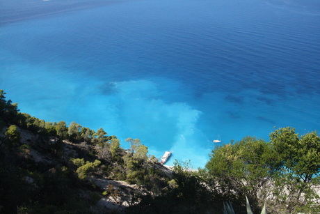 Blauwe wateren van Griekenland