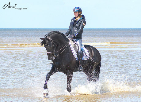 spetteren in het water