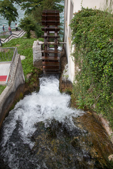 Watermolen rad bij de Rheinfall