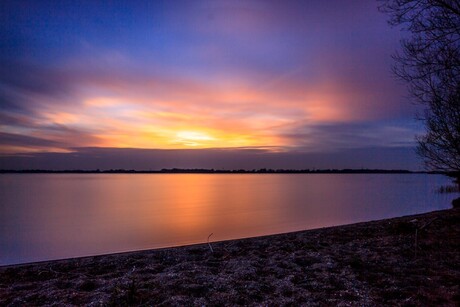 Zonsondergang Kraaijenbergse plassen