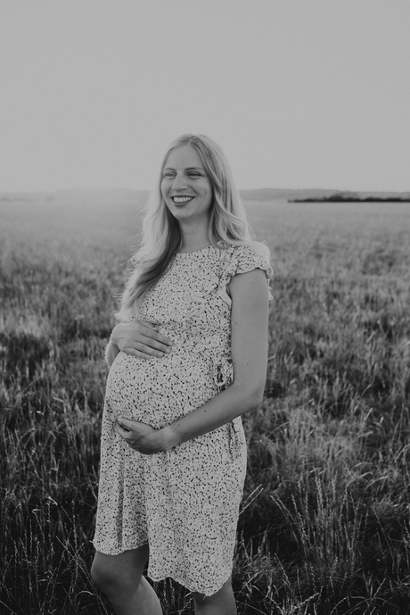 Zwanger in de avondzon