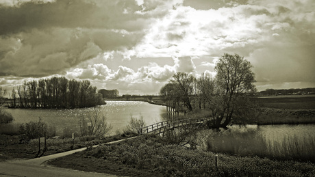 Gat van den Ham, een kreek net buiten de Biesbosch