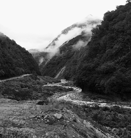 Arthur's Pass - BW