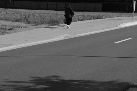 Op wandel naar de bus