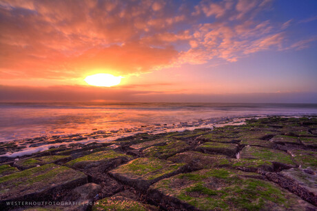 Zonsondergang van Den Helder